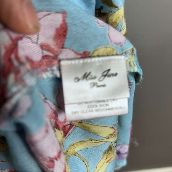 Miss June dress size small maxi crochet halter floral cottagecore beach boho - Picture 14 of 15